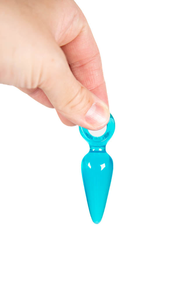 NS Novelties - Jolie - Pleasures Mini Butt Plug - Aqua - Stag Shop