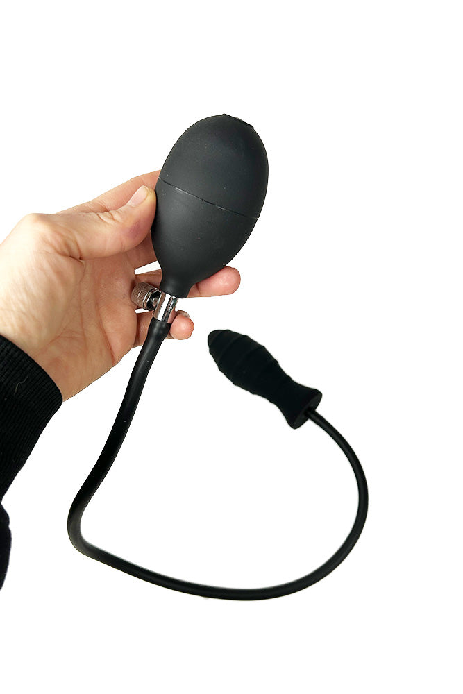 NS Novelties - Renegade - InflataPlay Inflatable Anal Plug - Black - Stag Shop