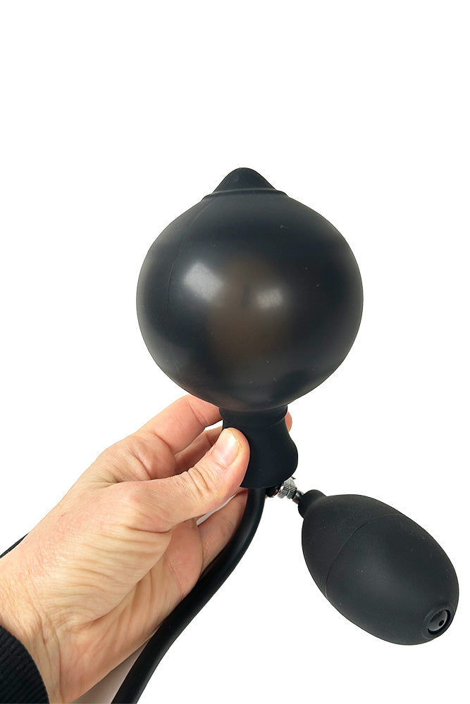 NS Novelties - Renegade - InflataPlay Inflatable Anal Plug - Black - Stag Shop