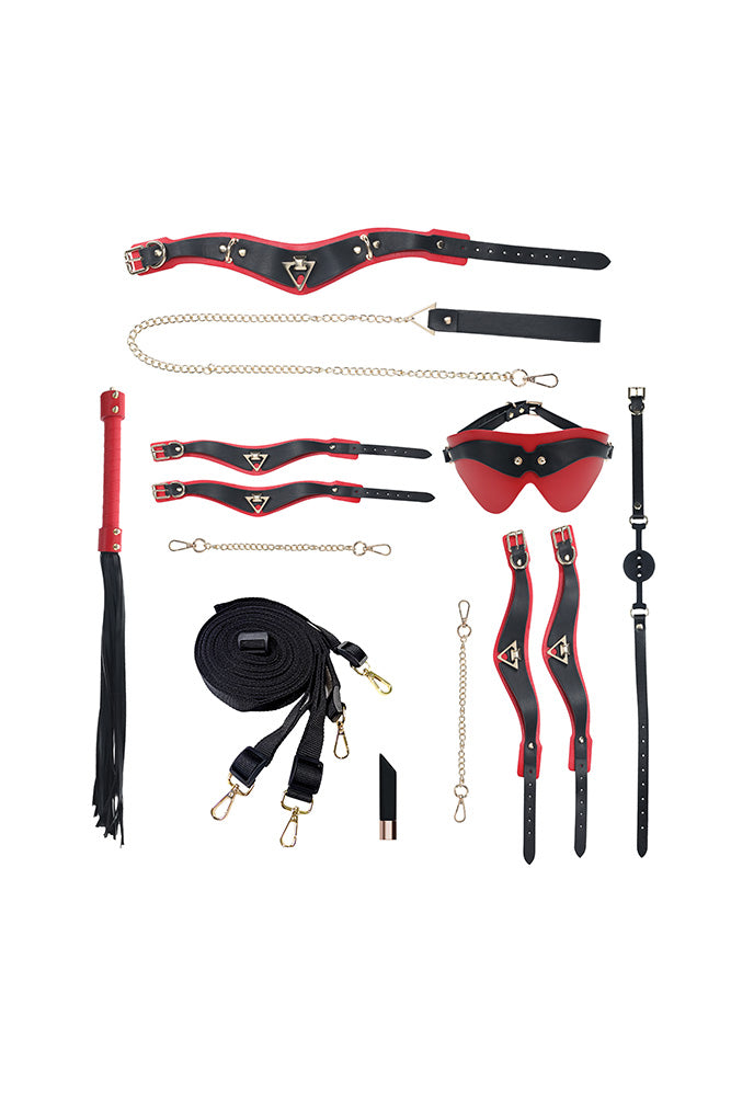 Ouch International - Milan Collection - Bondage Kit with Bag - Black - Stag Shop
