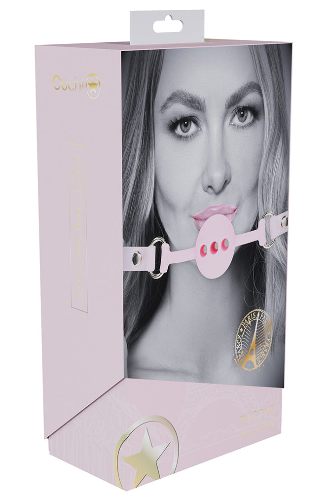 Ouch International - Paris Collection - Silicone Ball Gag - Various Colors - Stag Shop