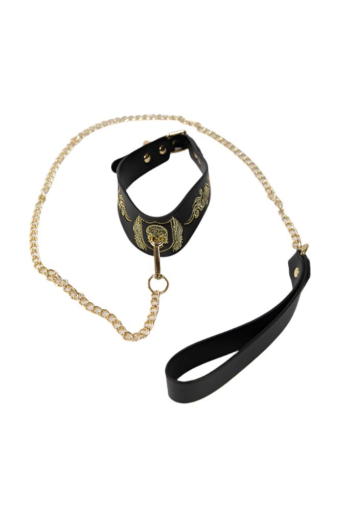 Ouch International - London Collection - Bondage Kit with Bag - Black/Gold - Stag Shop