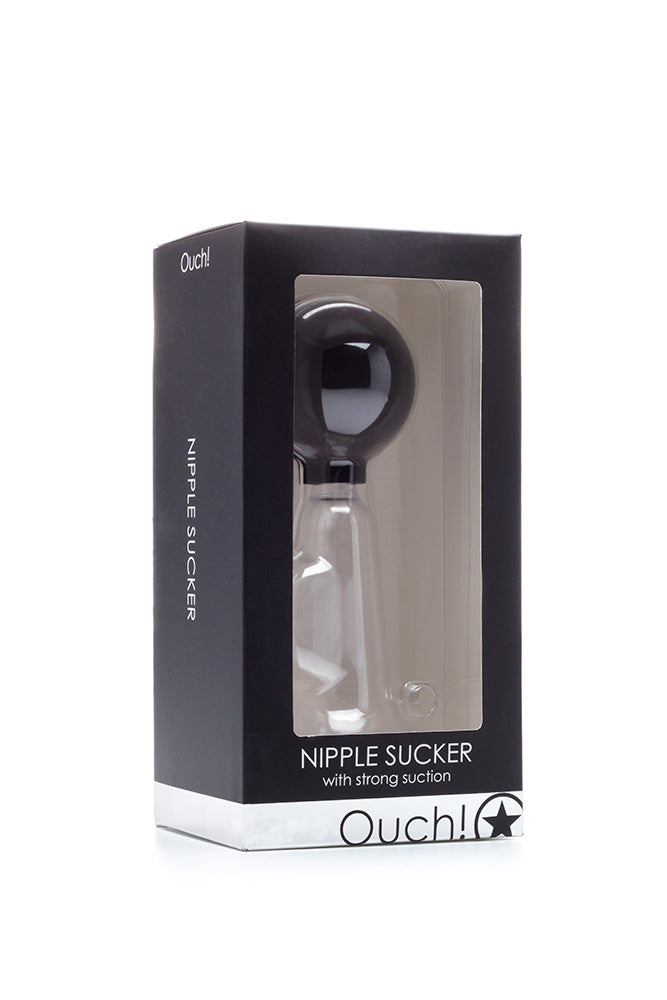 Ouch by Shots Toys - Nipple Sucker - Black/Clear - Stag Shop