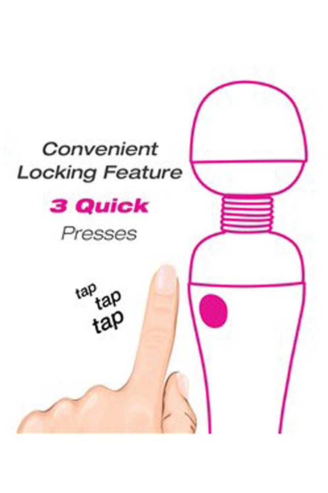 PalmPower - Original Massage Wand - Pink/Black - Stag Shop