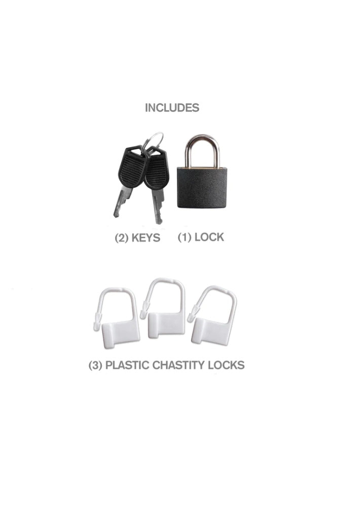 Pipedream - Fantasy C-Ringz - Hardcore Silicone Cock Blocker - Black - Stag Shop