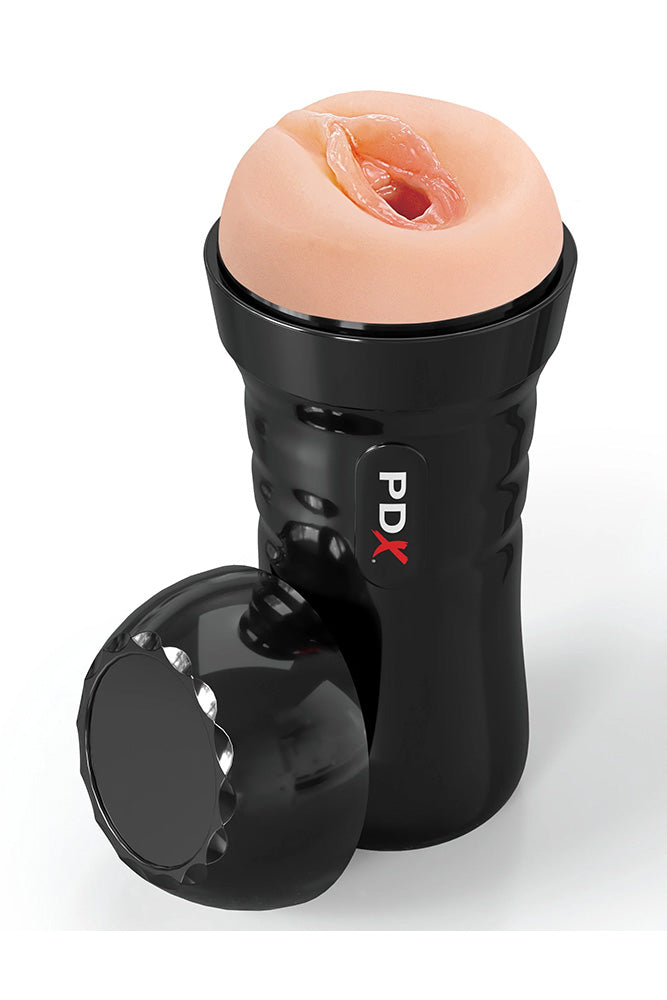 PDX - PDX Extreme - Wet Pussies - Super Juicy Snatch Self Lubricating Stroker - Black/Beige - Stag Shop