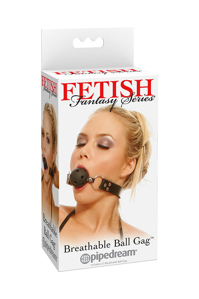 Pipedream - Fetish Fantasy - Breathable Ball Gag - Black - Stag Shop