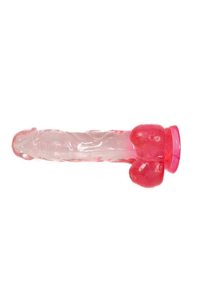 Pipedream - King Cock - 6 inch Clear Realistic Cock with Balls - Pink - Stag Shop