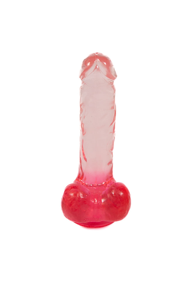 Pipedream - King Cock - 6 inch Clear Realistic Cock with Balls - Pink - Stag Shop