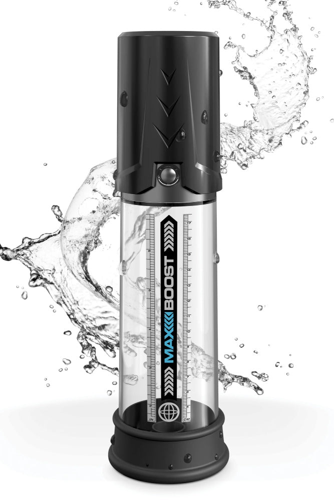 Pipedream - Pump Worx - Max Boost Penis Pump -Black/Clear - Stag Shop
