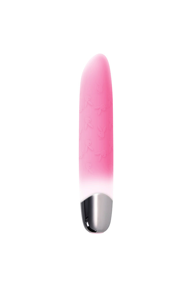 Playboy - Bunnies On Parade Bullet Vibrator - Pink - Stag Shop