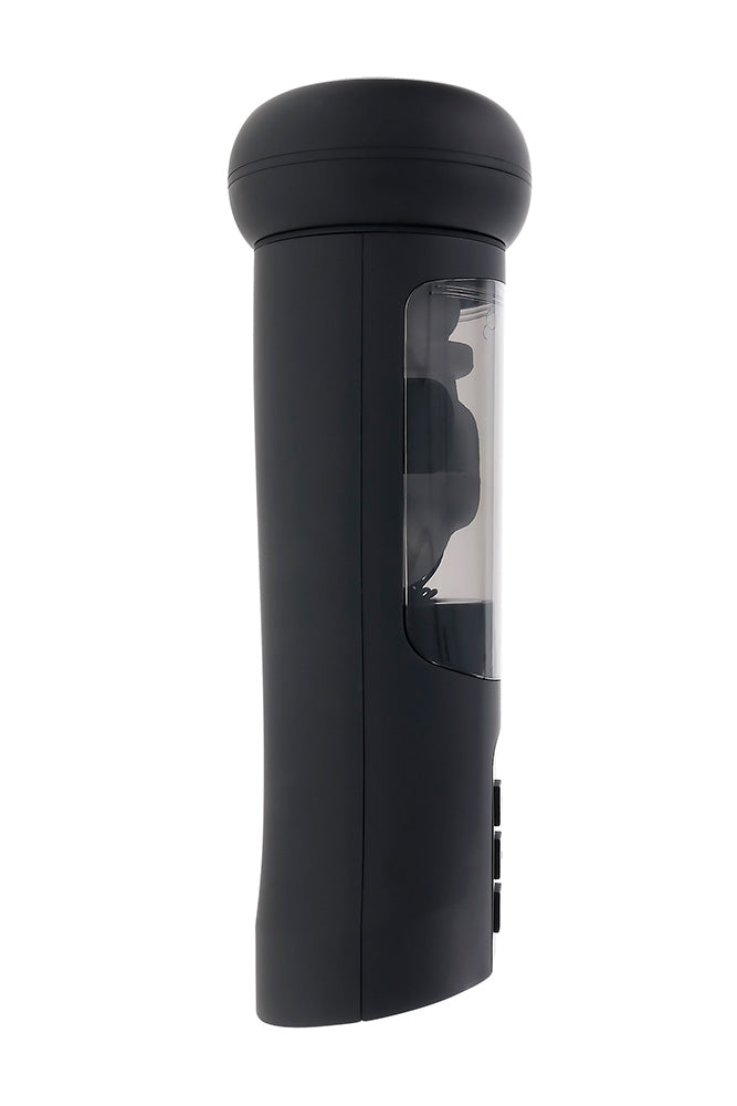 Playboy - End Game Warming & Vibrating Stroker with UV Sanitizing Stand - Black - Stag Shop