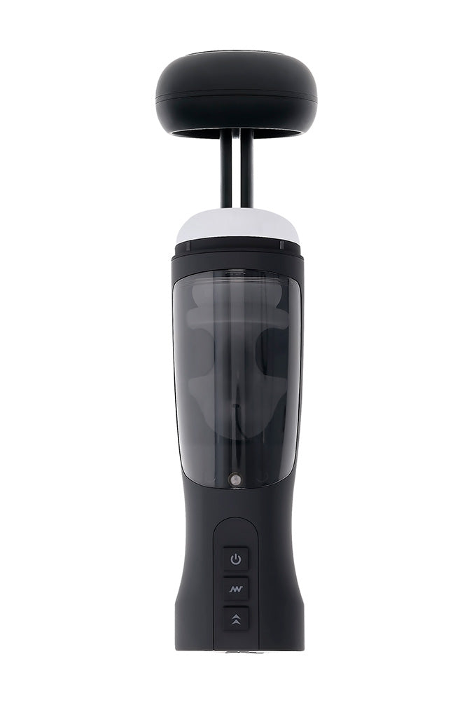 Playboy - End Game Warming & Vibrating Stroker with UV Sanitizing Stand - Black - Stag Shop