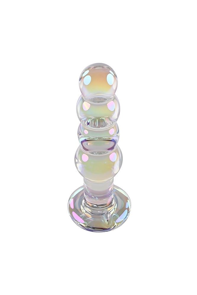 Playboy - Playboy Pleasure Jewels Beads Glass Butt Plug - Iridescent - Stag Shop