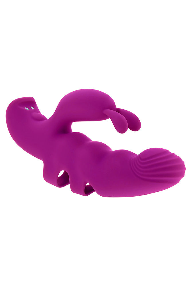 Playboy - Lend A Hand Rabbit Finger Vibrator - Purple - Stag Shop