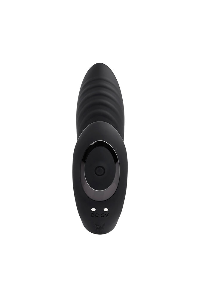 Playboy - Playtime Vibrating Prostate Stimulator - Black - Stag Shop