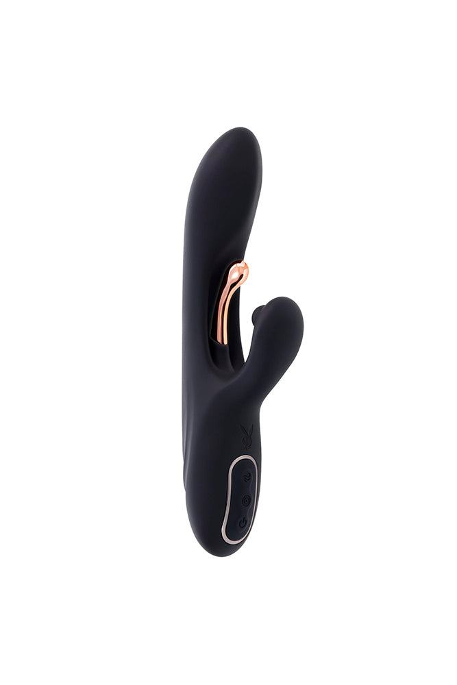 Playboy - Aureus G-Spot Tickling Rabbit Vibrator - Black - Stag Shop