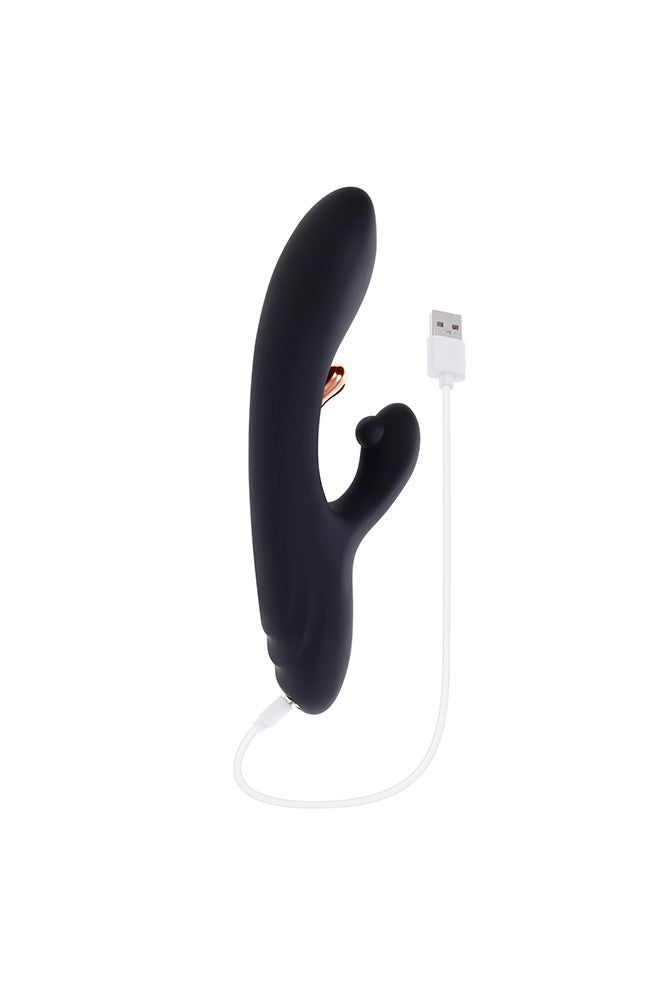 Playboy - Aureus G-Spot Tickling Rabbit Vibrator - Black - Stag Shop