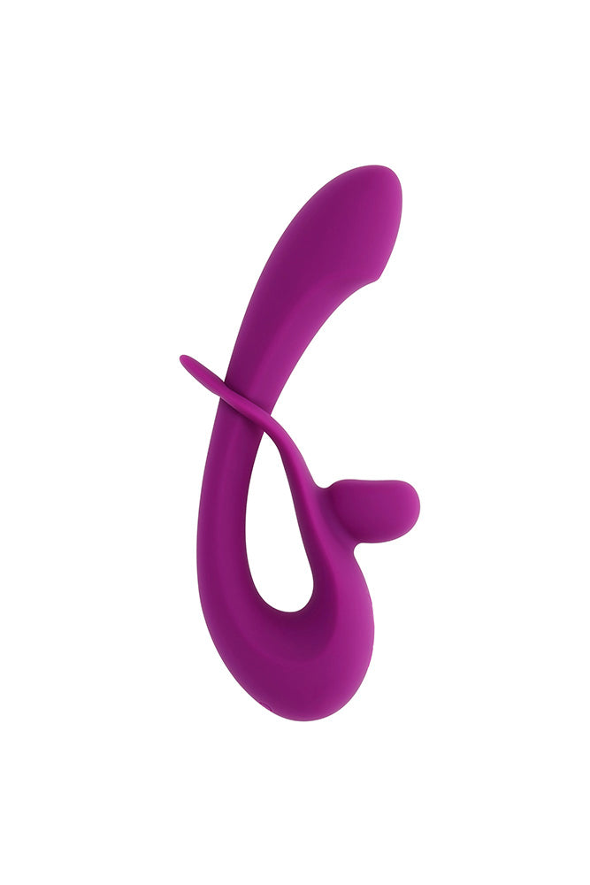 Playboy - Cha Cha Slide Dual Vibrator With Adjustable Clitoral Shaft - Purple - Stag Shop