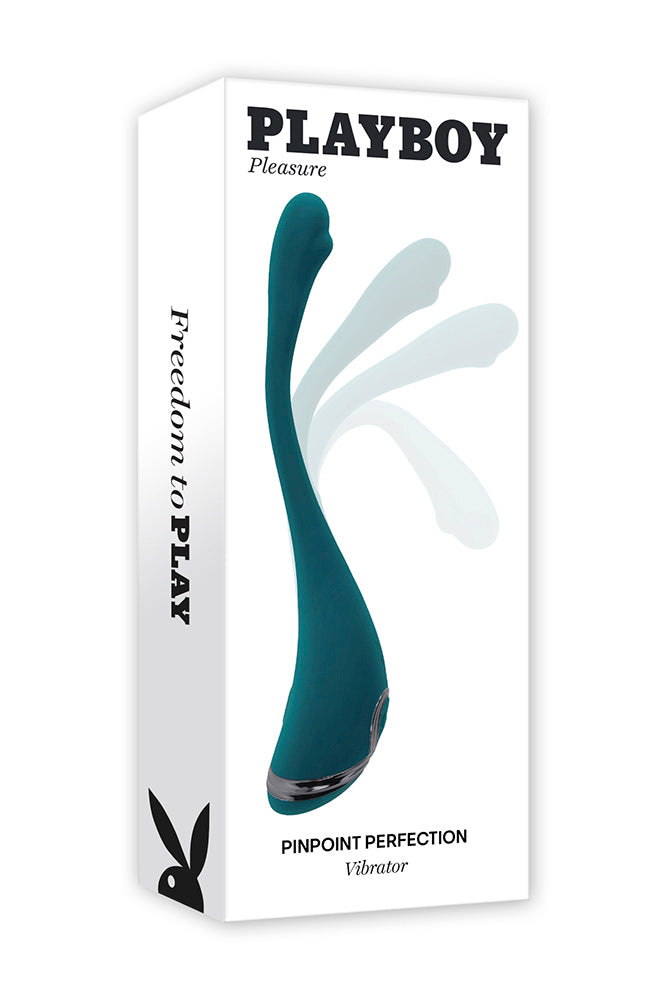 Playboy - Pinpoint Perfection G-Spot Vibrator - Teal - Stag Shop