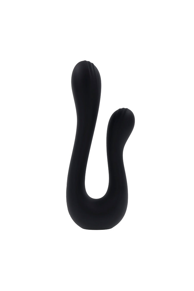 Playboy - The Swan Dual Vibrator - Black - Stag Shop