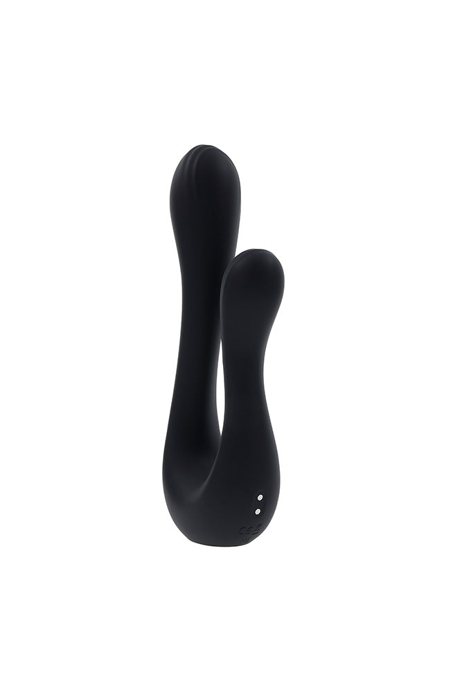 Playboy - The Swan Dual Vibrator - Black - Stag Shop