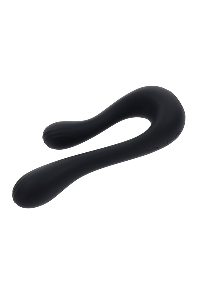 Playboy - The Swan Dual Vibrator - Black - Stag Shop