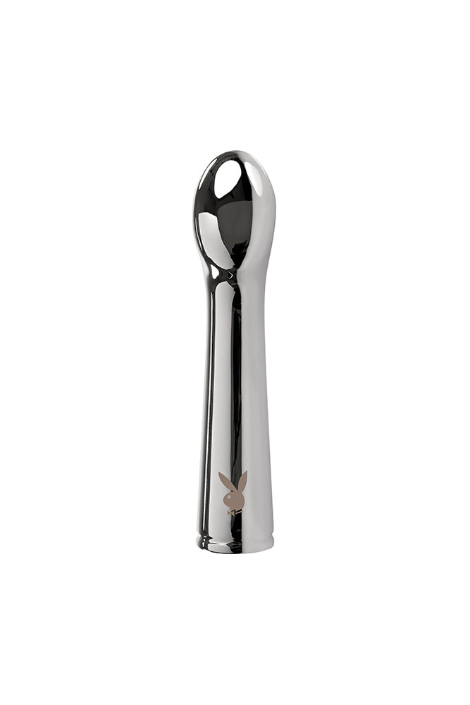 Playboy - Swoon Metal G-Spot Vibrator - Silver - Stag Shop