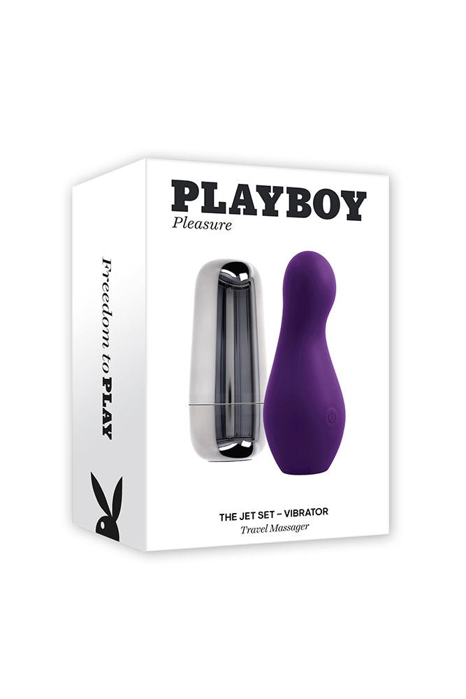 Playboy - The Jet Set - Vibrator Travel Massager - Purple - Stag Shop