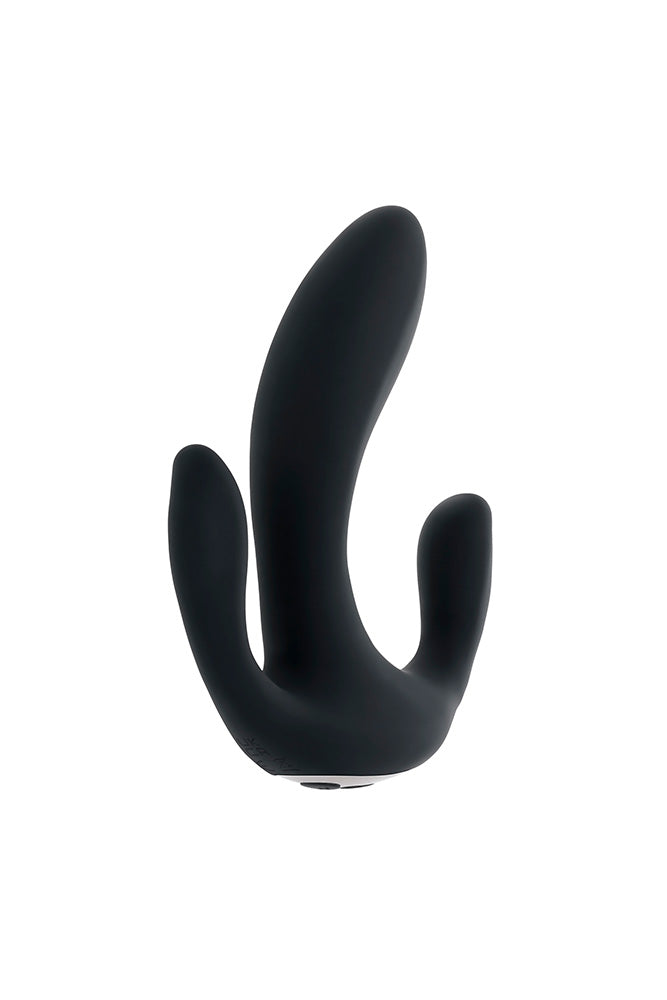 Playboy - Triple Threat Triple Stimulation Vibrator - Black - Stag Shop