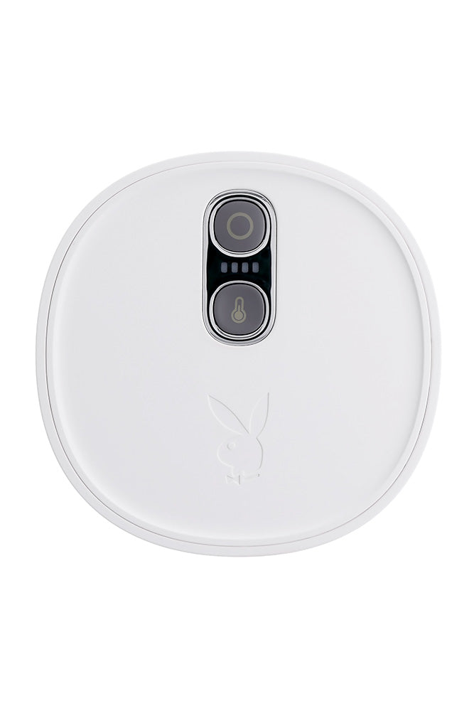 Playboy - Twist & Stroke Warming & Tightening Stroker with UV Cleaning Cap - White - Stag Shop