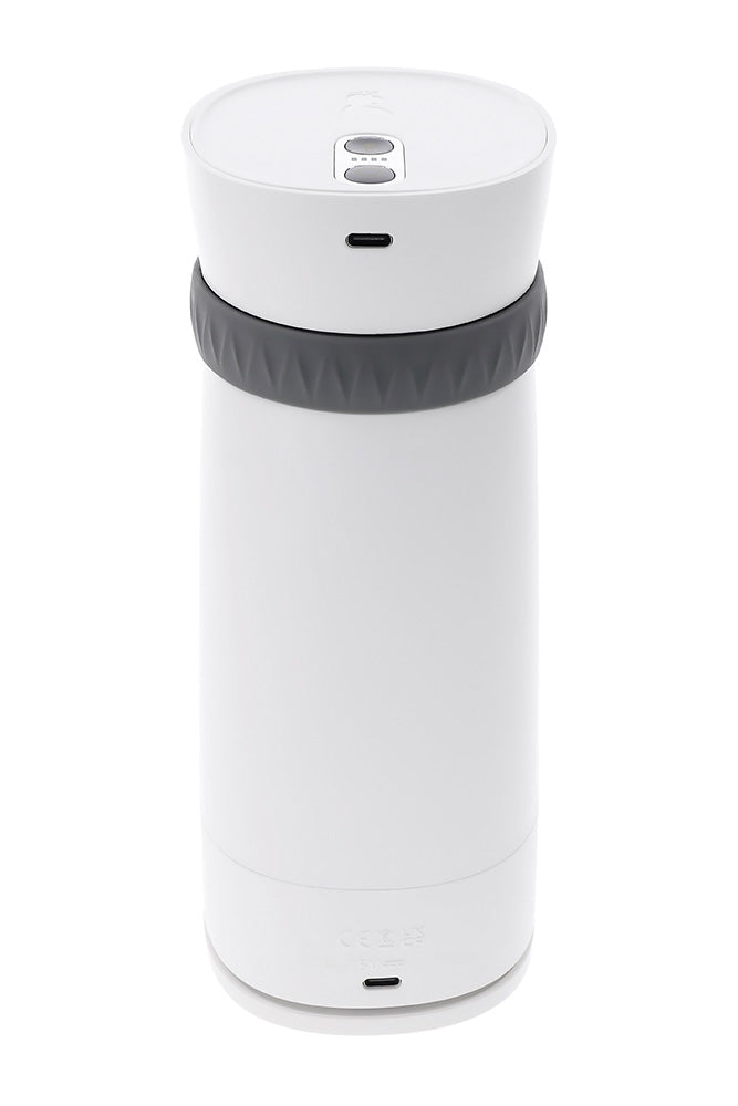 Playboy - Twist & Stroke Warming & Tightening Stroker with UV Cleaning Cap - White - Stag Shop