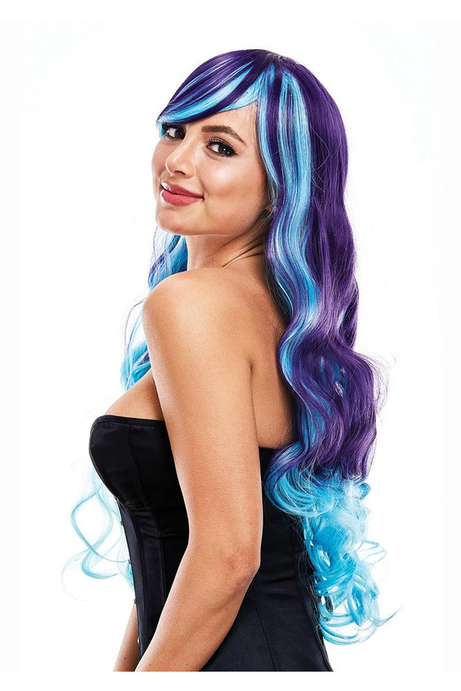 Pleasure Wigs- Ashley Wig - Blue/Purple - Stag Shop