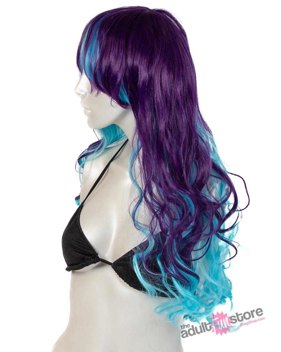 Pleasure Wigs- Ashley Wig - Blue/Purple - Stag Shop
