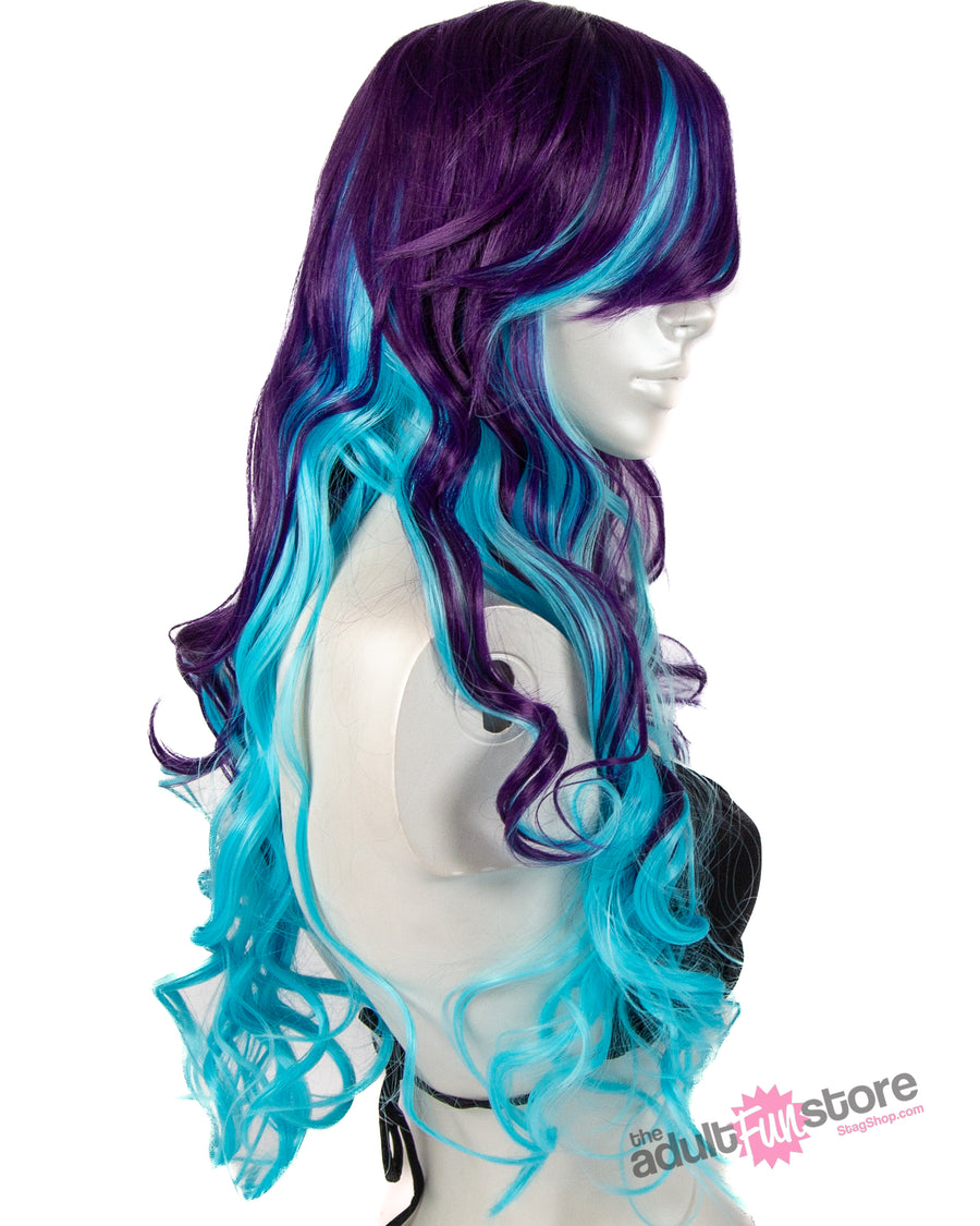 Pleasure Wigs- Ashley Wig - Blue/Purple - Stag Shop