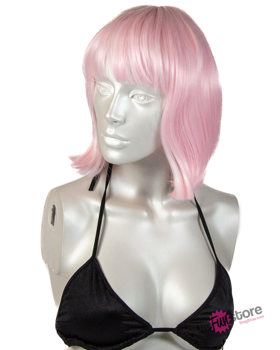 Pleasure Wigs - Cici Wig - Glow in the Dark Green/Pink - Stag Shop