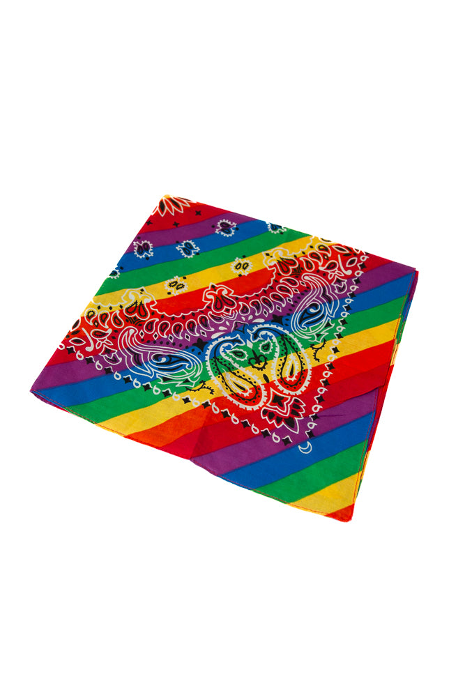 Stag Shop - Paisley Pride Bandana - Rainbow - Stag Shop