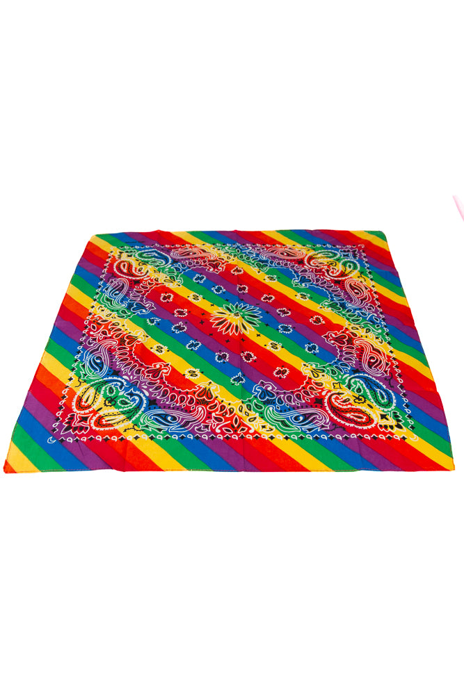 Stag Shop - Paisley Pride Bandana - Rainbow - Stag Shop