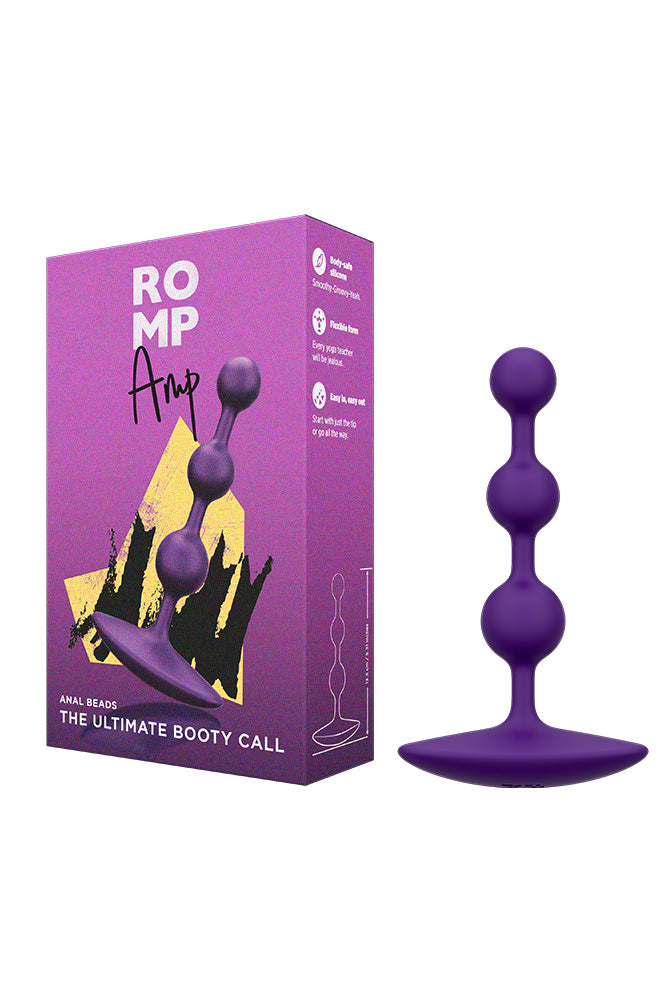 Romp - Amp Anal Beads - Purple - Stag Shop