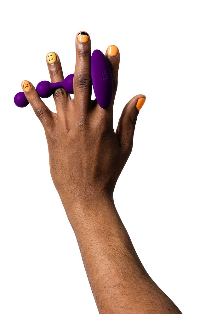 Romp - Amp Anal Beads - Purple - Stag Shop