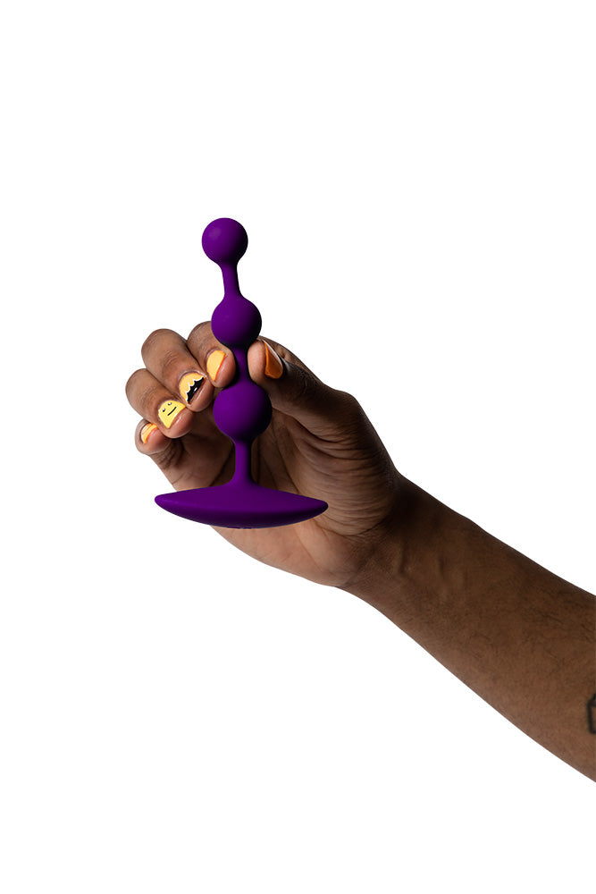 Romp - Amp Anal Beads - Purple - Stag Shop