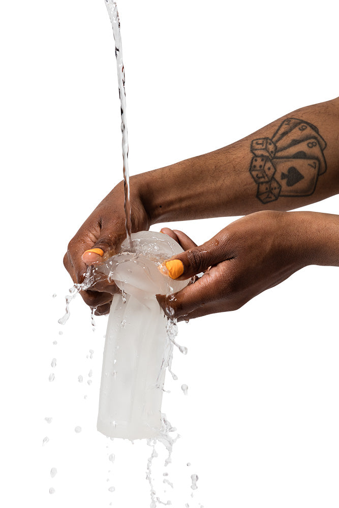 Romp - Dash Stroker with Hard Case - Black/Clear - Stag Shop