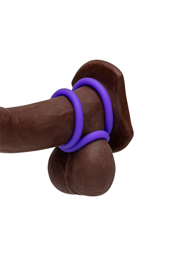 Romp - Remix Trio Penis Ring Set - Purple - Stag Shop