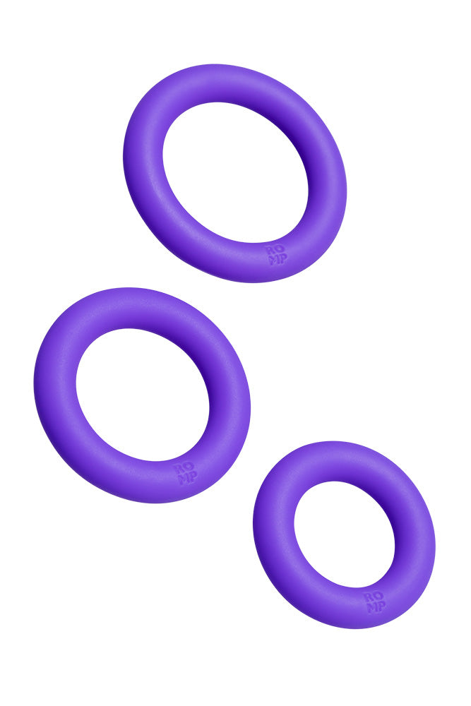 Romp - Remix Trio Penis Ring Set - Purple - Stag Shop
