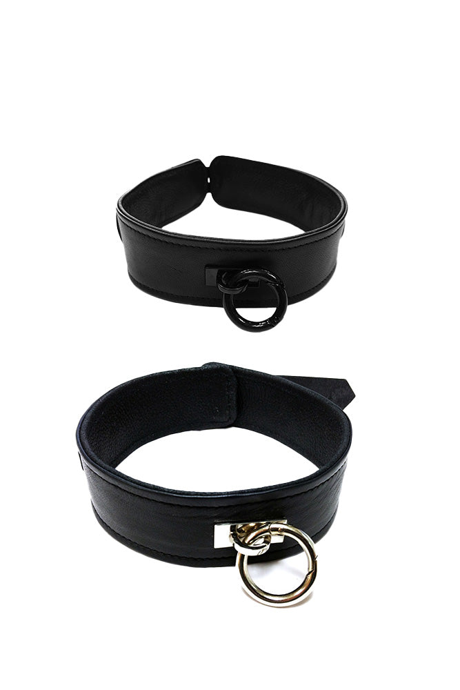 Rouge Garments - Leather Collar with O-Ring - Assorted Colours - Stag Shop
