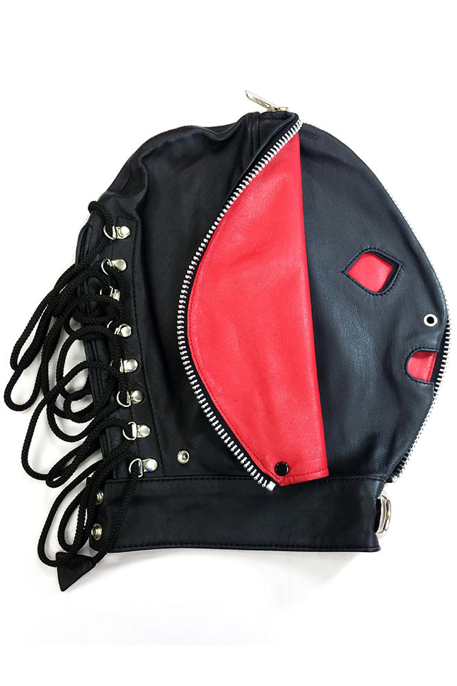 Rouge Garments - Leather Fly Trap Mask - Black - Stag Shop