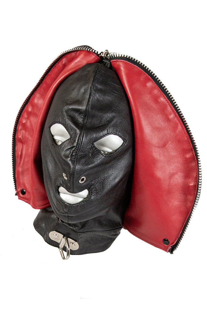 Rouge Garments - Leather Fly Trap Mask - Black - Stag Shop