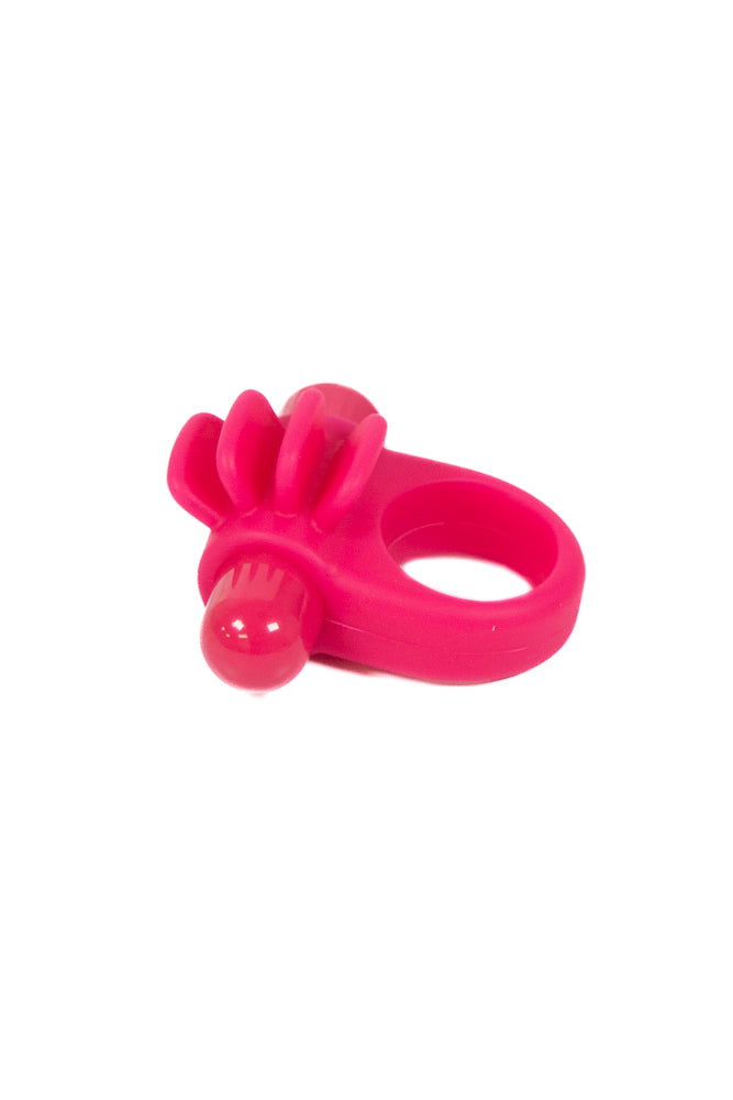 Screaming O - Skooch 4B Vibrating Cock Ring - Strawberry - Stag Shop