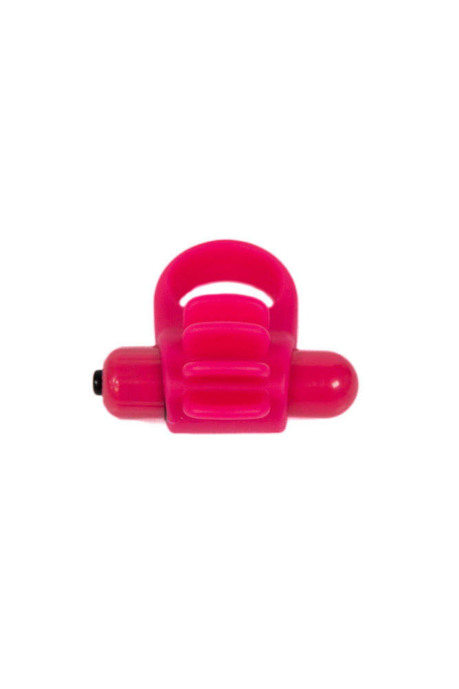 Screaming O - Skooch 4B Vibrating Cock Ring - Strawberry - Stag Shop