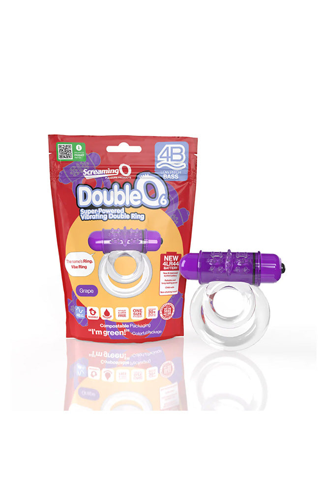 Screaming O - 4B Double O6 Vibrating Double Cock Ring - Various Colors - Stag Shop